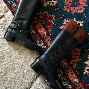 Bandolino Two-Tone Leather Boots